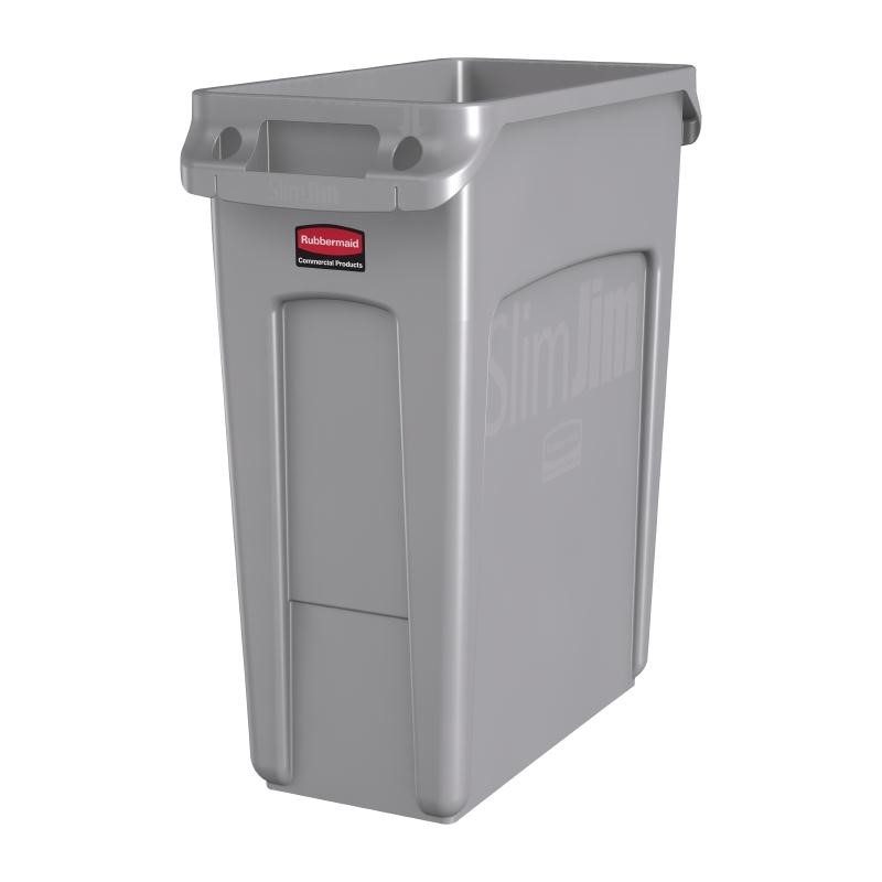 Rubbermaid Slim Jim Container 60 liter grijs