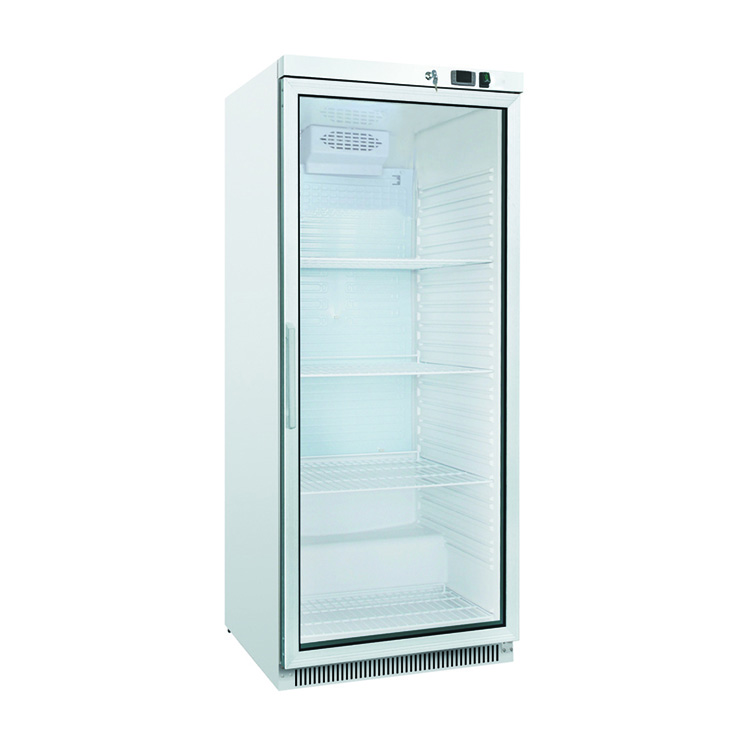 Gastro Inox Koelkast 600 liter 1 glasdeur wit