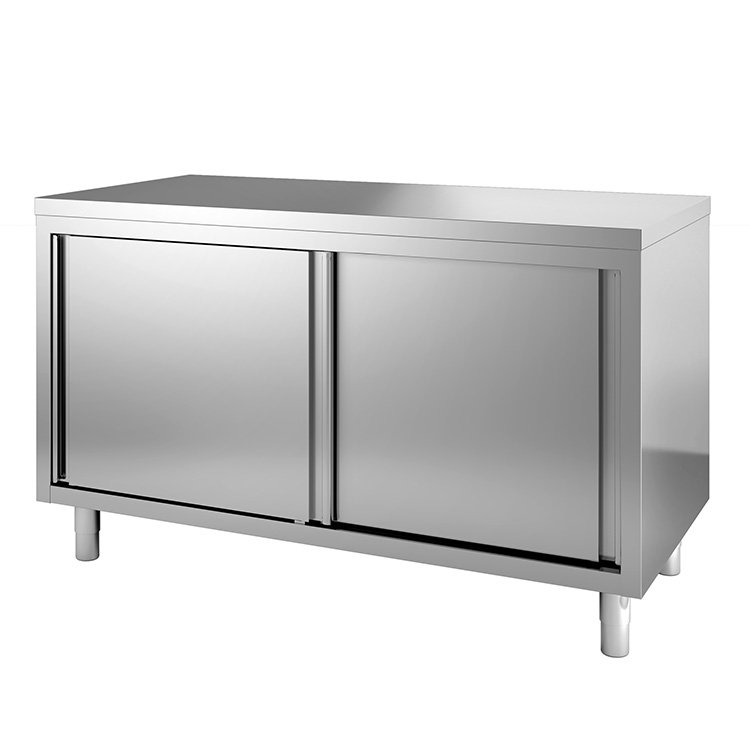 Gastro Inox Werkbank 120(l) cm met schuifdeuren