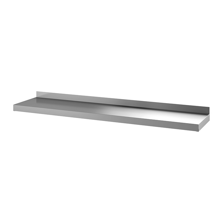 Gastro Inox Wandplank 70(l) cm enkel inclusief 2 muursteunen