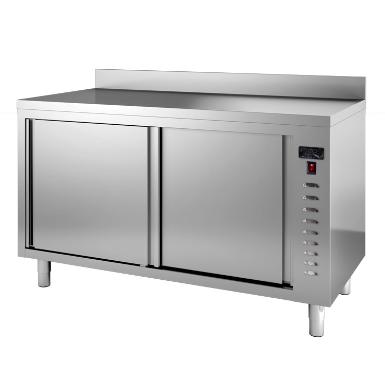 Gastro Inox Warmhoudkast 120(l) cm met achteropstand