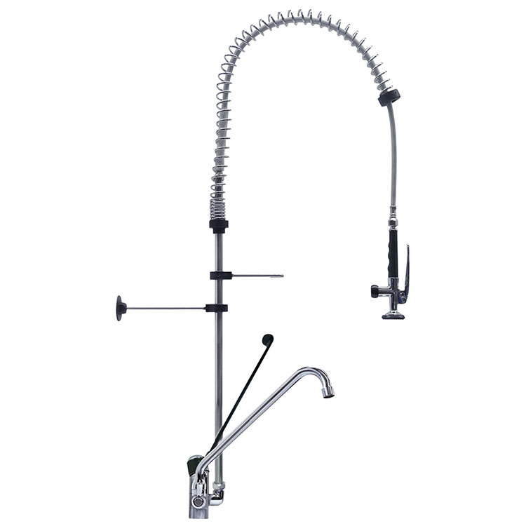 Gastro Inox monobloc Voorspoeldouche 1200 mm met handsfree en zwenkkraan 250 mm