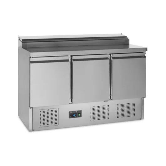 Topcold Saladette Koelwerkbank 348 liter met 3 deuren 3x GN 1/1