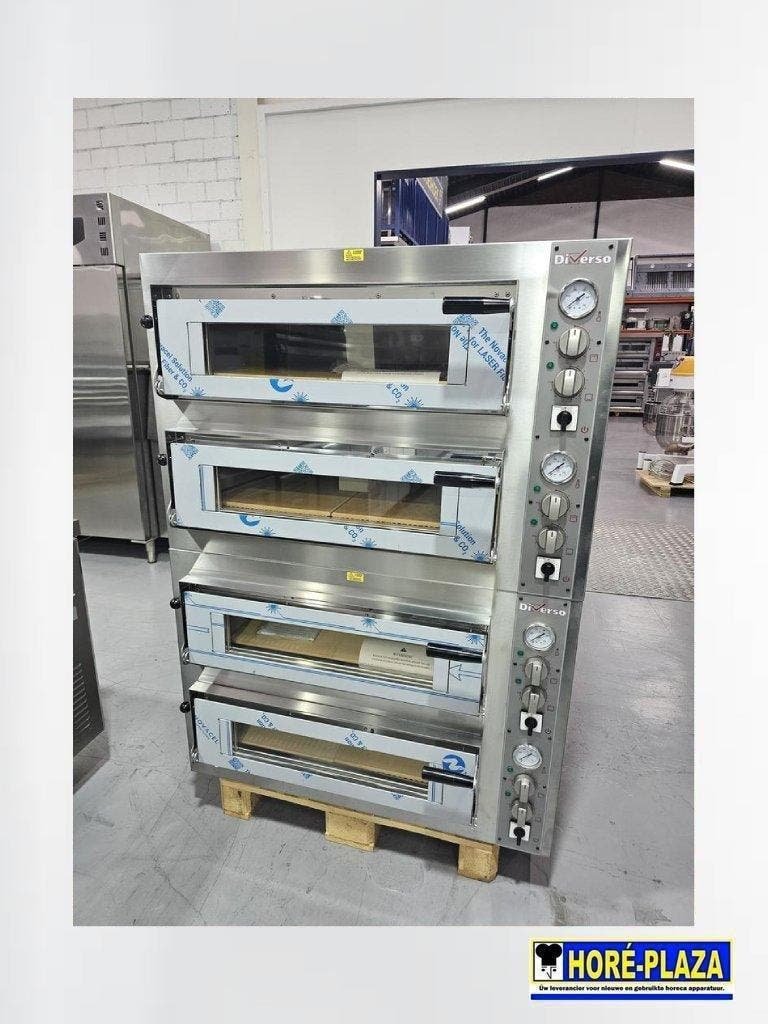 Opstabelbare Pizzaovens Diamond | 4-DECK | 20 Pizza’sTotaal