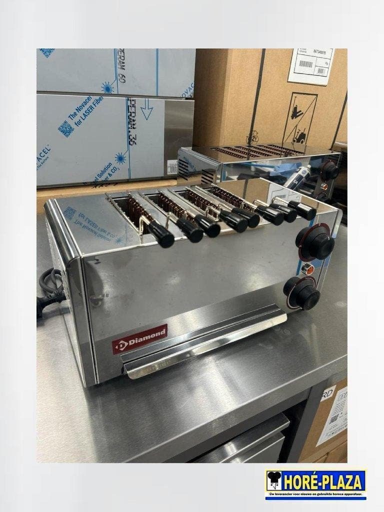Horeca Toaster RVS | 4 klemmen