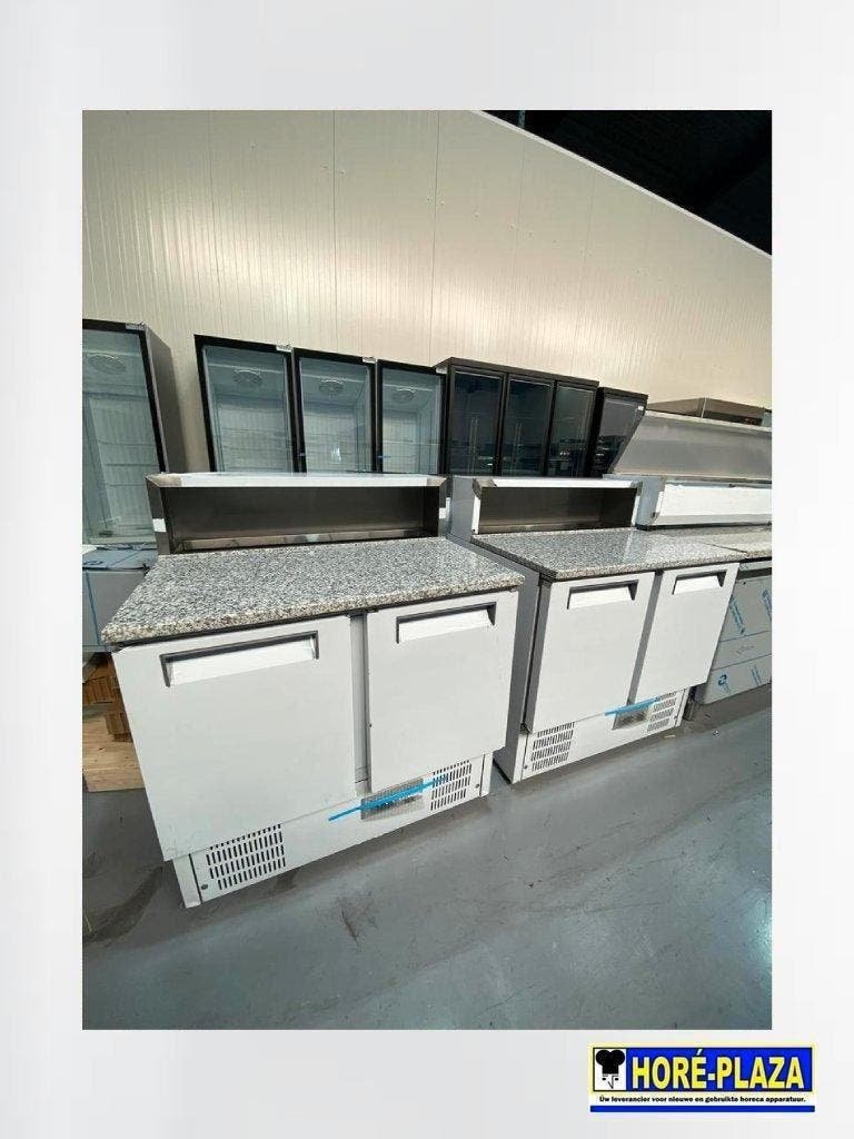 Diverso koelwerkbank | 240L | 2 deurs | RVS (DEMO)